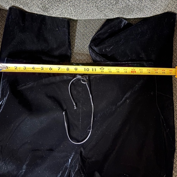 Vintage black velvet drawstring, pant Paul Harris design - Picture 3 of 4
